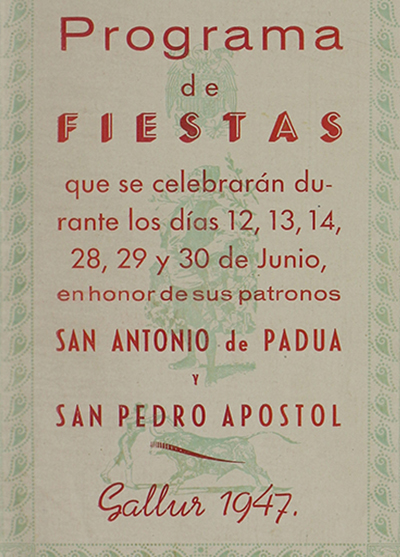 Fiestas en honor de San Antonio y San Pedro  